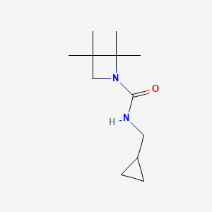 molecular formula C12H22N2O B2881017 N-(环丙基甲基)-2,2,3,3-四甲基氮杂环丁烷-1-甲酰胺 CAS No. 1808326-78-4