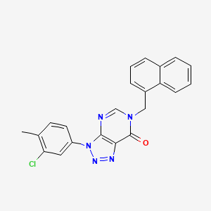 3-(3-Chloro-4-methylphenyl)-6-(naphthalen-1-ylmethyl)triazolo[4,5-d]pyrimidin-7-one