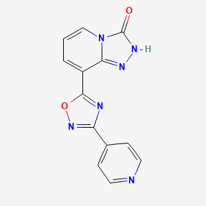 molecular formula C13H8N6O2 B2881021 8-[3-(pyridin-4-yl)-1,2,4-oxadiazol-5-yl]-2H,3H-[1,2,4]triazolo[4,3-a]pyridin-3-one CAS No. 2415454-59-8