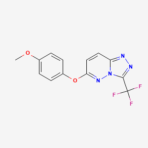 6-(4-Methoxyphenoxy)-3-(trifluoromethyl)-[1,2,4]triazolo[4,3-b]pyridazine