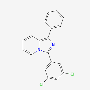 molecular formula C19H12Cl2N2 B2881029 3-(3,5-Dichlorophenyl)-1-phenylimidazo[1,5-a]pyridine CAS No. 315697-58-6