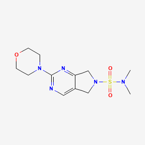 N,N-dimethyl-2-morpholino-5H-pyrrolo[3,4-d]pyrimidine-6(7H)-sulfonamide