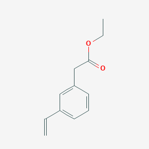 molecular formula C12H14O2 B2881056 Ethyl 2-(3-vinylphenyl)acetate CAS No. 272130-45-7
