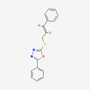 2-(Cinnamylthio)-5-phenyl-1,3,4-oxadiazole