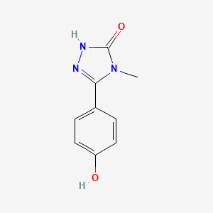 molecular formula C9H9N3O2 B2881083 3-(4-Hydroxyphenyl)-4-methyl-1H-1,2,4-triazol-5-one CAS No. 2490406-78-3