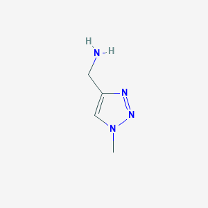 molecular formula C4H8N4 B2881089 (1-Methyl-1H-1,2,3-triazol-4-YL)methanamine CAS No. 612511-67-8; 785774-47-2