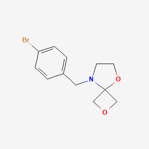 molecular formula C12H14BrNO2 B2881098 8-(4-Bromobenzyl)-2,5-dioxa-8-azaspiro[3.4]octane CAS No. 1556097-34-7