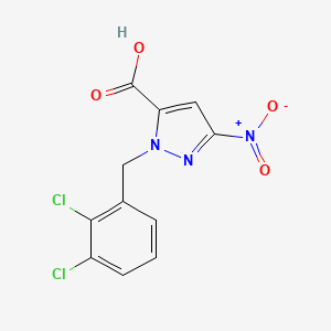 1-(2,3-Dichlorobenzyl)-3-nitro-1H-pyrazole-5-carboxylic acid