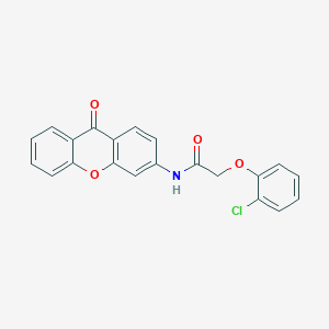 molecular formula C21H14ClNO4 B2881103 2-(2-氯苯氧基)-N-(9-氧代-9H-呫吨-3-基)乙酰胺 CAS No. 886147-01-9