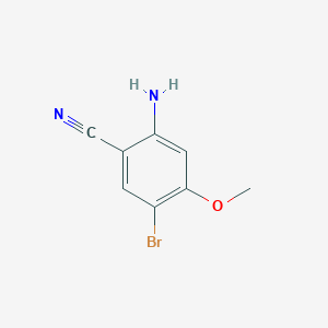 molecular formula C8H7BrN2O B2881105 2-Amino-5-bromo-4-methoxybenzonitrile CAS No. 1173713-05-7
