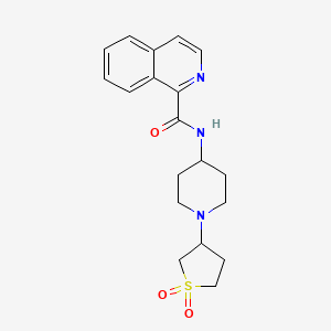 N-(1-(1,1-dioxidotetrahydrothiophen-3-yl)piperidin-4-yl)isoquinoline-1-carboxamide