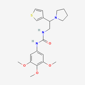 1-(2-(Pyrrolidin-1-yl)-2-(thiophen-3-yl)ethyl)-3-(3,4,5-trimethoxyphenyl)urea