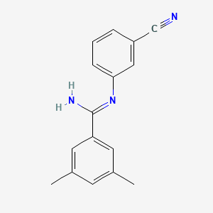 N-(3-cyanophenyl)-3,5-dimethylbenzenecarboximidamide