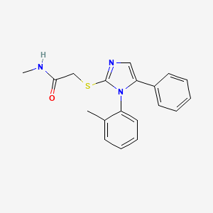 N-methyl-2-((5-phenyl-1-(o-tolyl)-1H-imidazol-2-yl)thio)acetamide