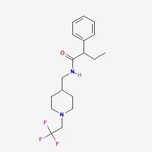 2-Phenyl-N-[[1-(2,2,2-trifluoroethyl)piperidin-4-yl]methyl]butanamide