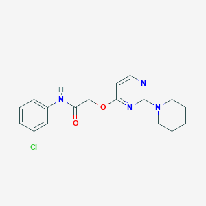 N-(5-chloro-2-methylphenyl)-2-{[6-methyl-2-(3-methylpiperidin-1-yl)pyrimidin-4-yl]oxy}acetamide