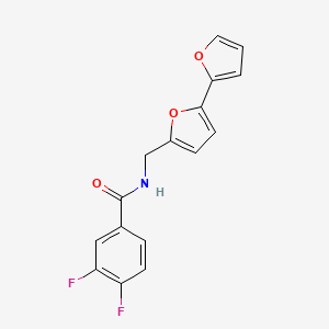 N-([2,2'-bifuran]-5-ylmethyl)-3,4-difluorobenzamide