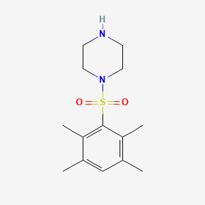 molecular formula C14H22N2O2S B2881174 1-(2,3,5,6-Tetramethylbenzenesulfonyl)piperazine CAS No. 554423-01-7