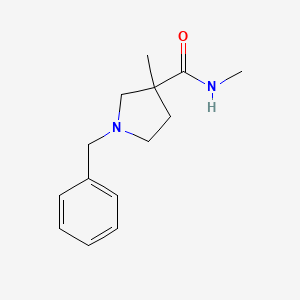 molecular formula C14H20N2O B2881198 1-benzyl-N,3-dimethylpyrrolidine-3-carboxamide CAS No. 1803610-23-2