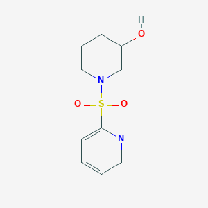 molecular formula C10H14N2O3S B2881200 1-(Pyridin-2-ylsulfonyl)piperidin-3-ol CAS No. 1353986-28-3