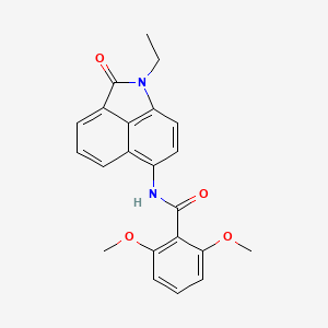 molecular formula C22H20N2O4 B2881209 N-(1-ethyl-2-oxo-1,2-dihydrobenzo[cd]indol-6-yl)-2,6-dimethoxybenzamide CAS No. 684232-54-0