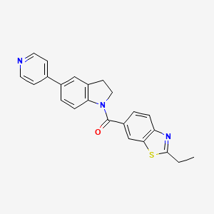 (2-Ethylbenzo[d]thiazol-6-yl)(5-(pyridin-4-yl)indolin-1-yl)methanone