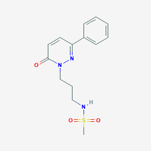 N-(3-(6-oxo-3-phenylpyridazin-1(6H)-yl)propyl)methanesulfonamide