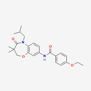 4-ethoxy-N-(5-isobutyl-3,3-dimethyl-4-oxo-2,3,4,5-tetrahydrobenzo[b][1,4]oxazepin-8-yl)benzamide
