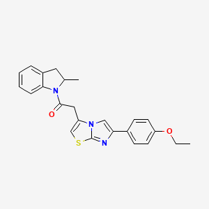 2-(6-(4-Ethoxyphenyl)imidazo[2,1-b]thiazol-3-yl)-1-(2-methylindolin-1-yl)ethanone