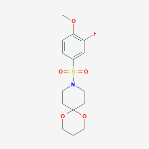 9-((3-Fluoro-4-methoxyphenyl)sulfonyl)-1,5-dioxa-9-azaspiro[5.5]undecane