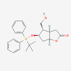 (3AR,4S,5R,6aS)-5-((tert-butyldiphenylsilyl)oxy)-4-(hydroxymethyl)hexahydro-2H-cyclopenta[b]furan-2-one