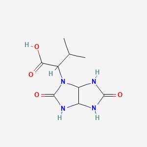 molecular formula C9H14N4O4 B2881257 2-(2,5-Dioxo-hexahydro-imidazo[4,5-d]imidazol-1-yl)-3-methyl-butyric acid CAS No. 1094602-32-0