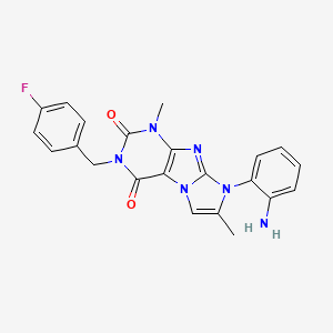 8-(2-aminophenyl)-3-(4-fluorobenzyl)-1,7-dimethyl-1H-imidazo[2,1-f]purine-2,4(3H,8H)-dione