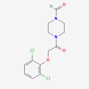 4-[2-(2,6-Dichlorophenoxy)acetyl]piperazine-1-carbaldehyde
