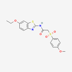 N-(6-ethoxybenzo[d]thiazol-2-yl)-2-((4-methoxyphenyl)sulfonyl)acetamide
