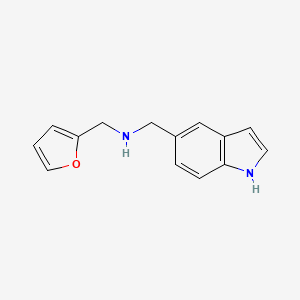 (2-furylmethyl)(1H-indol-5-ylmethyl)amine