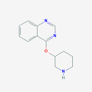 molecular formula C13H15N3O B2881302 4-(Piperidin-3-yloxy)quinazoline CAS No. 1455595-68-2