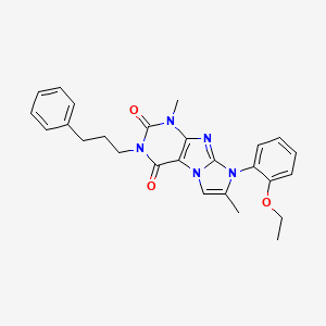 8-(2-ethoxyphenyl)-1,7-dimethyl-3-(3-phenylpropyl)-1H-imidazo[2,1-f]purine-2,4(3H,8H)-dione