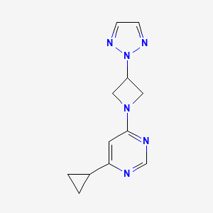 4-cyclopropyl-6-[3-(2H-1,2,3-triazol-2-yl)azetidin-1-yl]pyrimidine