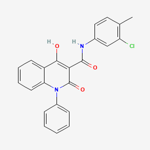 N-(3-chloro-4-methylphenyl)-4-hydroxy-2-oxo-1-phenyl-1,2-dihydroquinoline-3-carboxamide