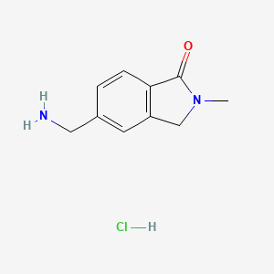 5-(Aminomethyl)-2-methyl-3H-isoindol-1-one;hydrochloride