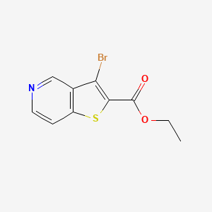 molecular formula C10H8BrNO2S B2881348 Ethyl 3-bromothieno[3,2-c]pyridine-2-carboxylate CAS No. 1823548-53-3