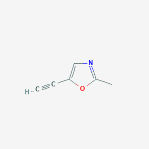 molecular formula C6H5NO B2881354 5-Ethynyl-2-methyl-1,3-oxazole CAS No. 2408962-94-5