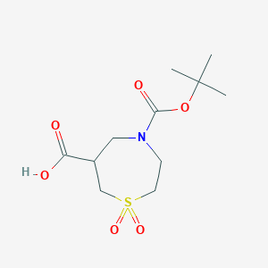 4-[(Tert-butoxy)carbonyl]-1,1-dioxo-1lambda6,4-thiazepane-6-carboxylic acid