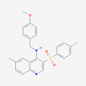 N-(4-methoxybenzyl)-6-methyl-3-tosylquinolin-4-amine