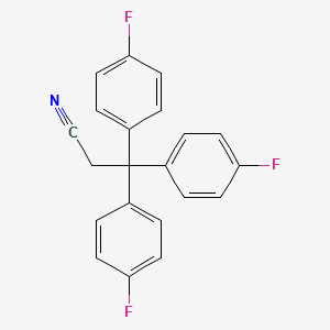 3,3,3-Tris(4-fluorophenyl)propanenitrile
