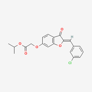 (Z)-isopropyl 2-((2-(3-chlorobenzylidene)-3-oxo-2,3-dihydrobenzofuran-6-yl)oxy)acetate
