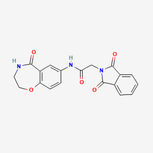 2-(1,3-dioxoisoindolin-2-yl)-N-(5-oxo-2,3,4,5-tetrahydrobenzo[f][1,4]oxazepin-7-yl)acetamide
