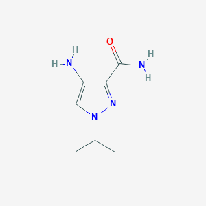 molecular formula C7H12N4O B2881380 4-amino-1-(propan-2-yl)-1H-pyrazole-3-carboxamide CAS No. 1644041-08-6