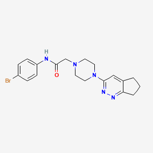 N-(4-bromophenyl)-2-(4-(6,7-dihydro-5H-cyclopenta[c]pyridazin-3-yl)piperazin-1-yl)acetamide